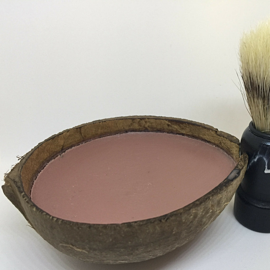 Set Jabón de Afeitar en Cuenco de Coco con Brocha - PAULICEA