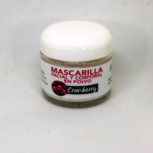 Mascarilla Facial y Corporal en Polvo de Cranberry - PAULICEA