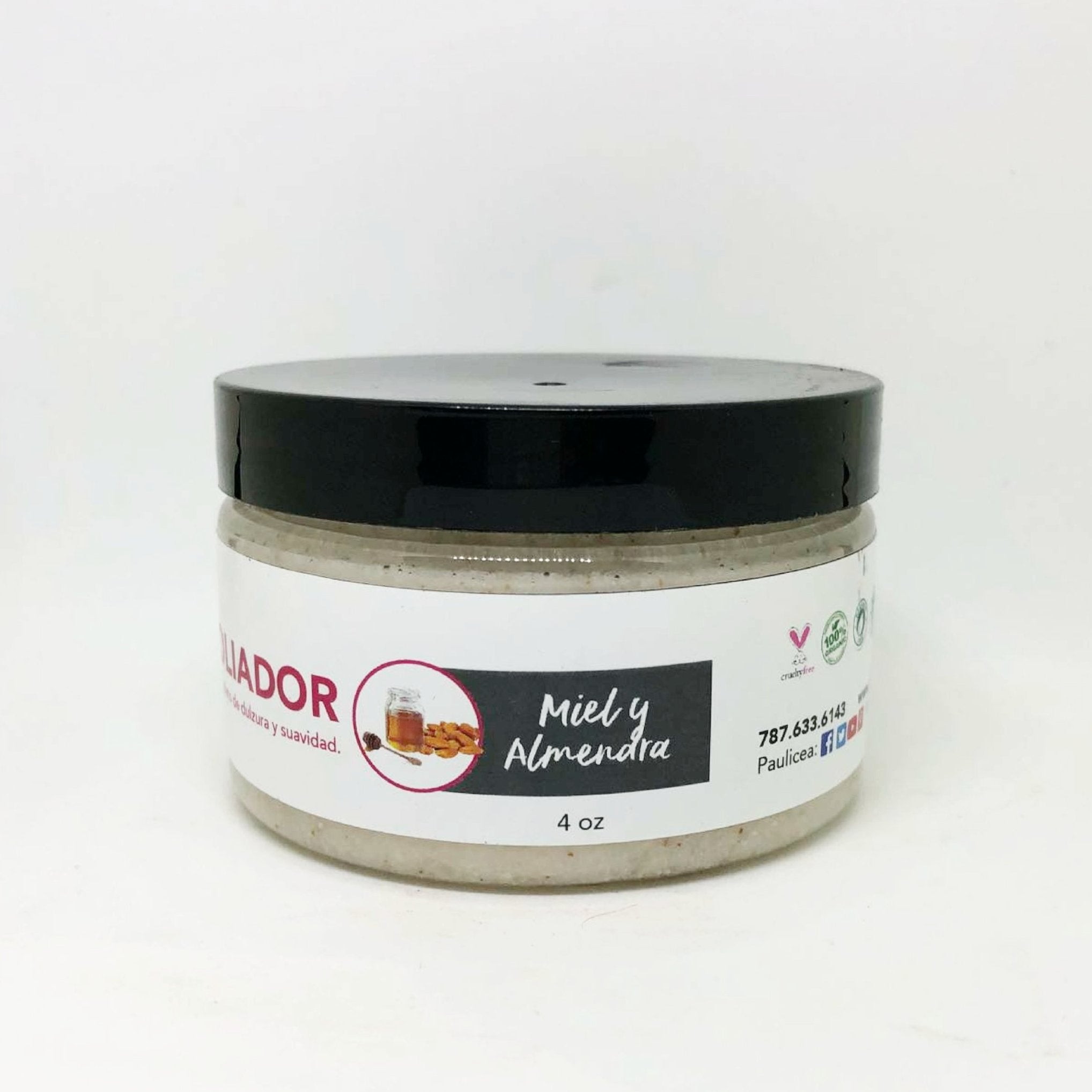 Exfoliador de Sal con Miel y Almendras - PAULICEA